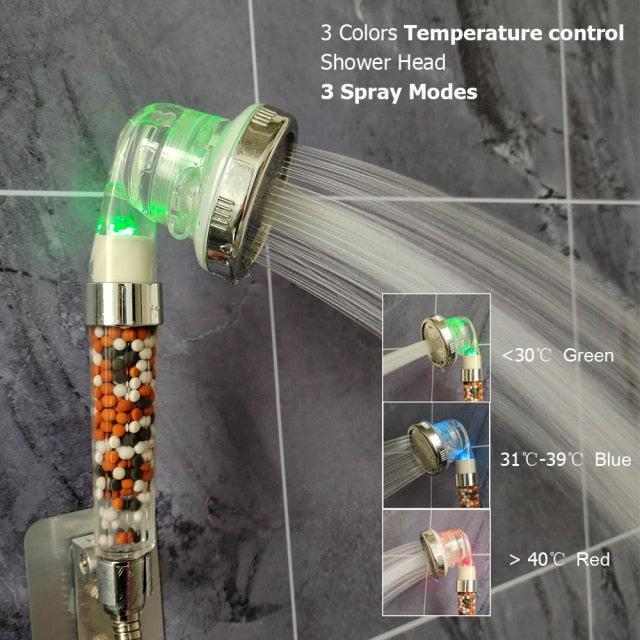 Temperature Sensor Shower Head