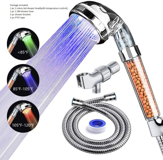 Temperature Sensor Shower Head