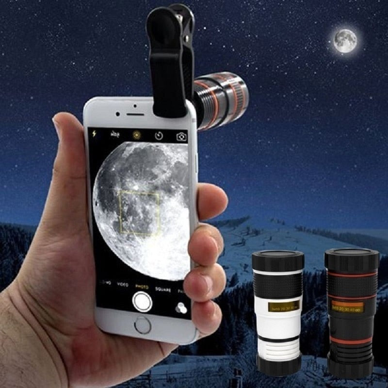 Universal Zoom Telephoto Lens for Mobile Phone