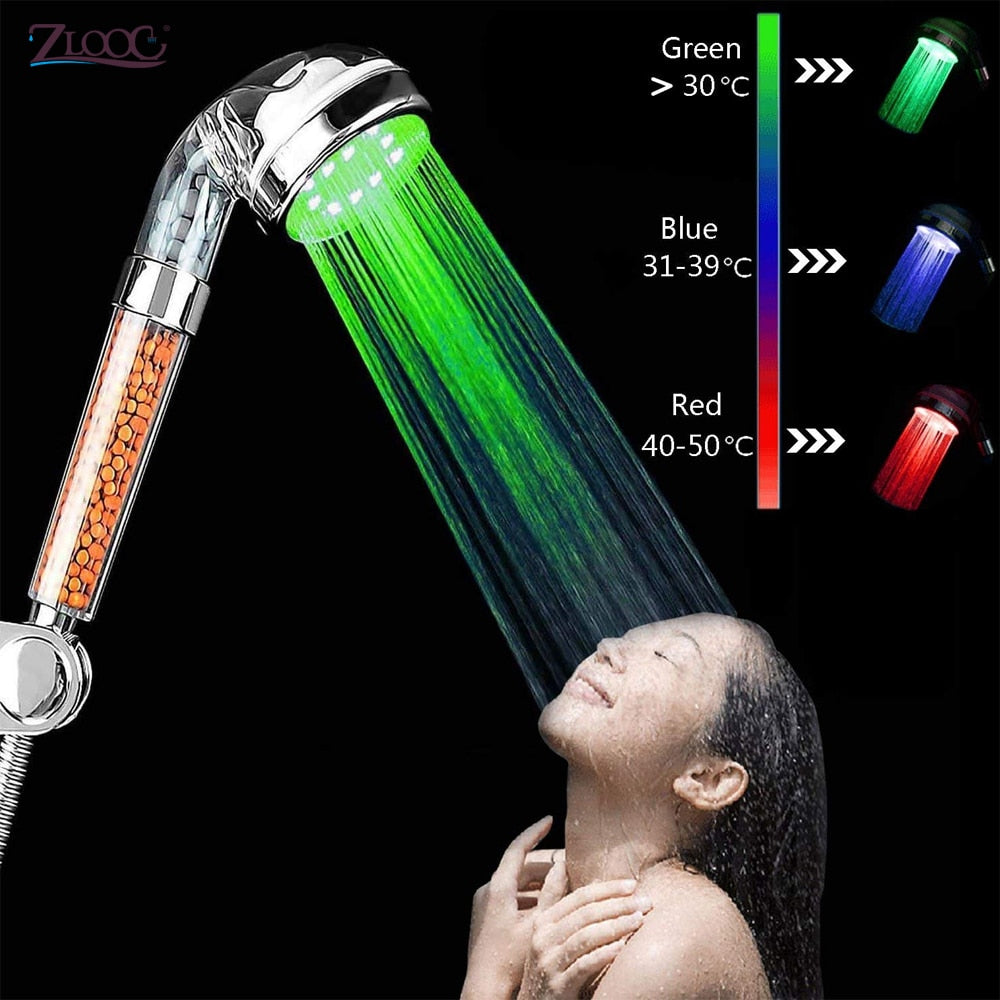 Temperature Sensor Shower Head