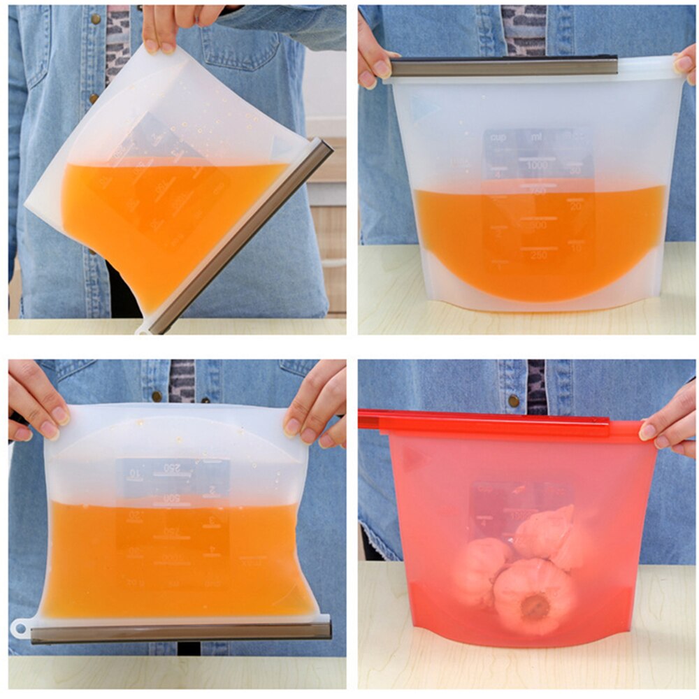 Reusable Silicone Food Bag Sets