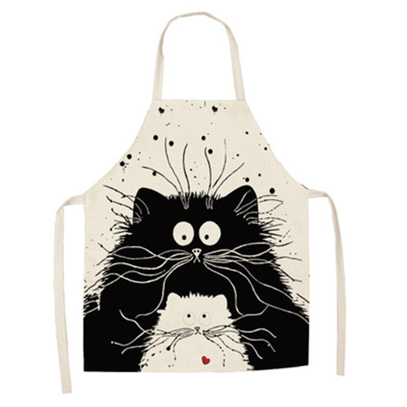 Cat Print Cooking Kitchen Apron