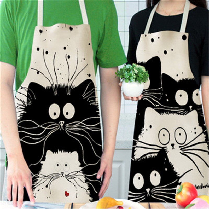 Cat Print Cooking Kitchen Apron