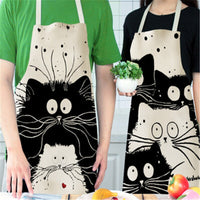 Thumbnail for Cat Print Cooking Kitchen Apron