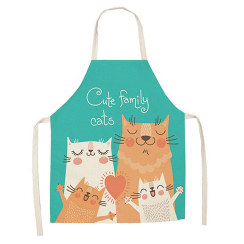 Cat Print Cooking Kitchen Apron