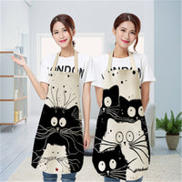 Thumbnail for Cat Print Cooking Kitchen Apron