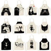 Thumbnail for Cat Print Cooking Kitchen Apron