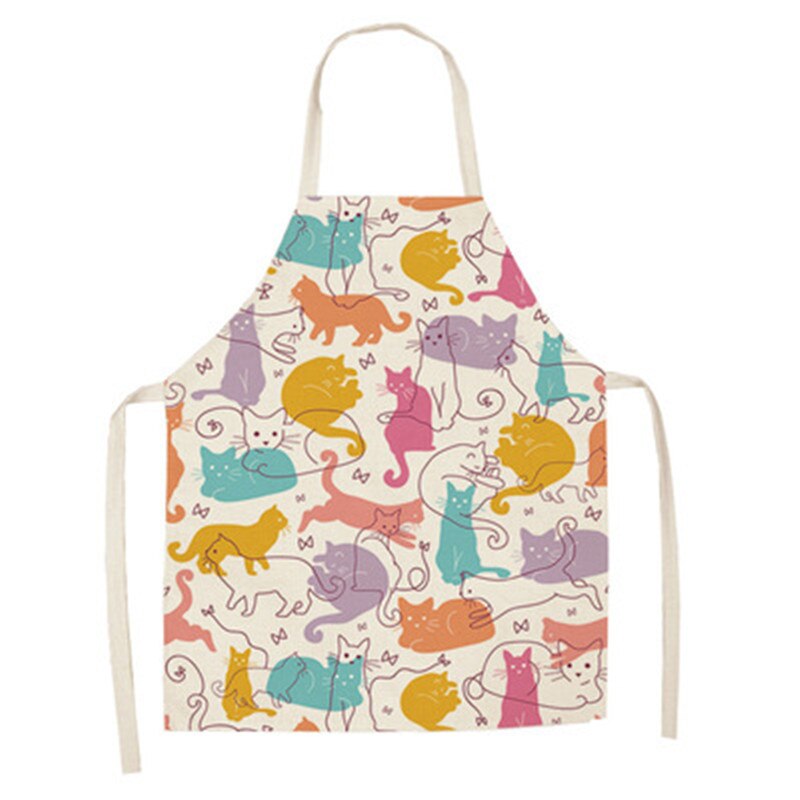 Cat Print Cooking Kitchen Apron