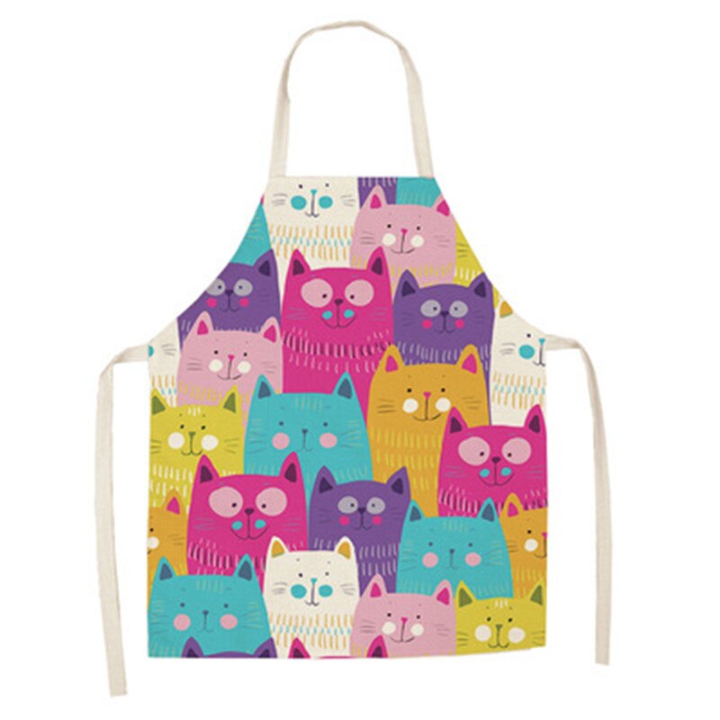 Cat Print Cooking Kitchen Apron