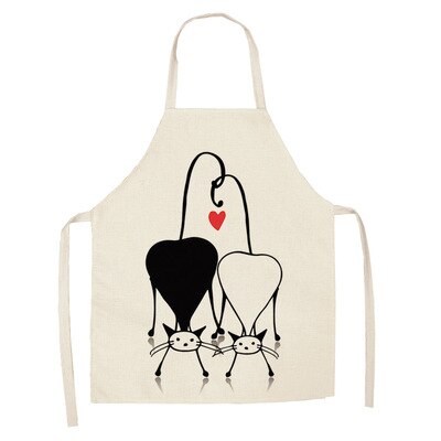 Cat Print Cooking Kitchen Apron