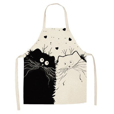 Cat Print Cooking Kitchen Apron